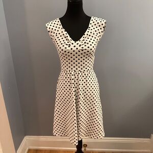Anthropologie Open Back Polka Dot Dress